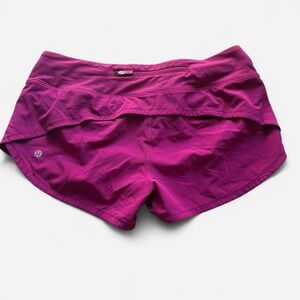 lululemon athletica Magenta Athletic Shorts